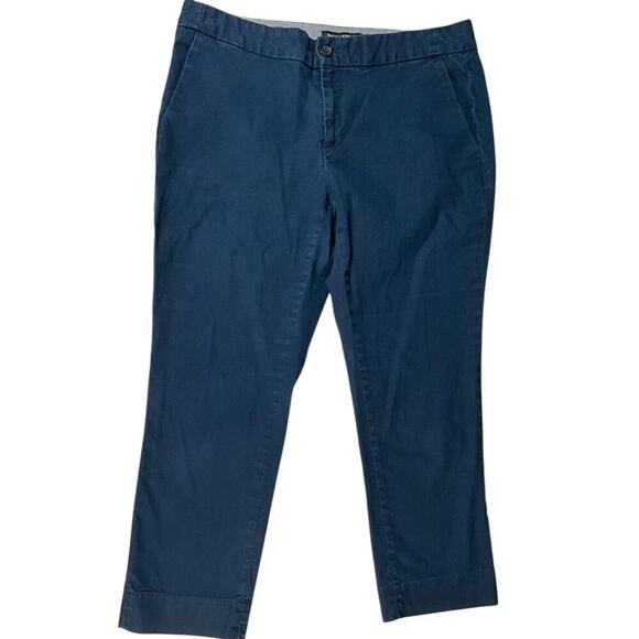 Banana Republic Hampton Fit Petite Size 8P Stretchy 97% Cotton 3% Elasthane Blue - Picture 1 of 8